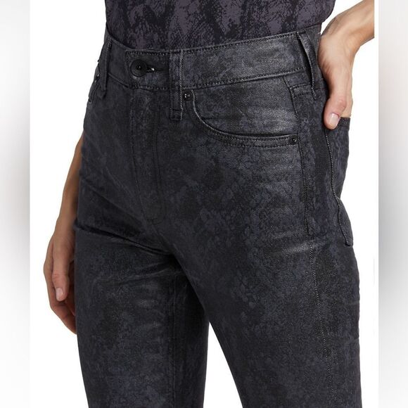 Rag & Bone Nina High-Rise Ankle Cigarette Snakeprint Jeans.Size 29 - Picture 8 of 16
